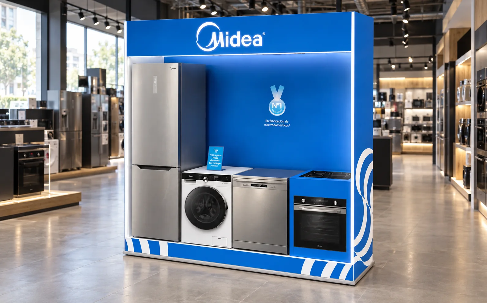 Display de electrodomésticos para Midea