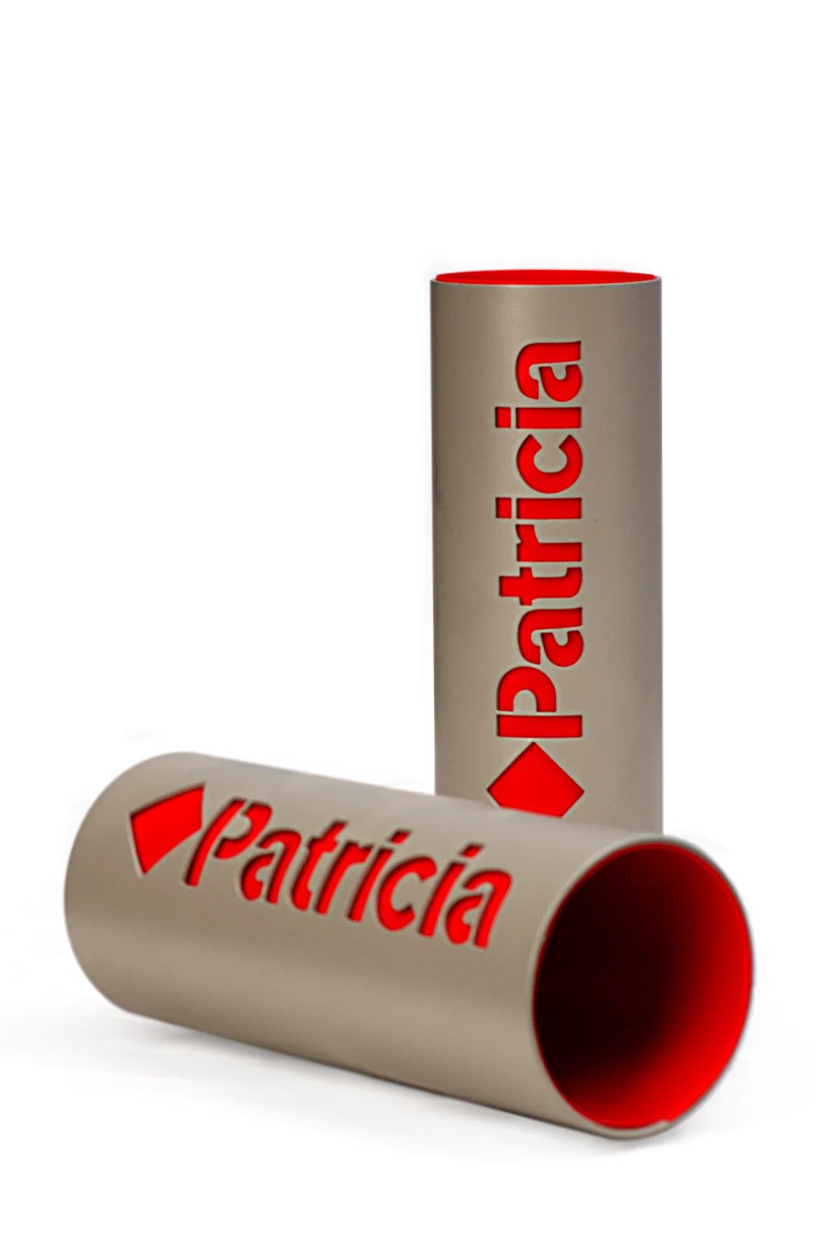 Display promocional cilíndrico para Patricia