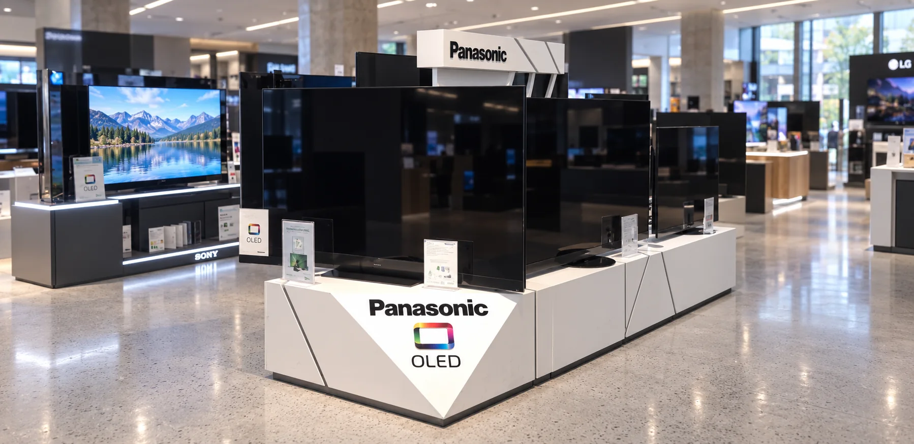 Stand ferial de gran formato para Panasonic