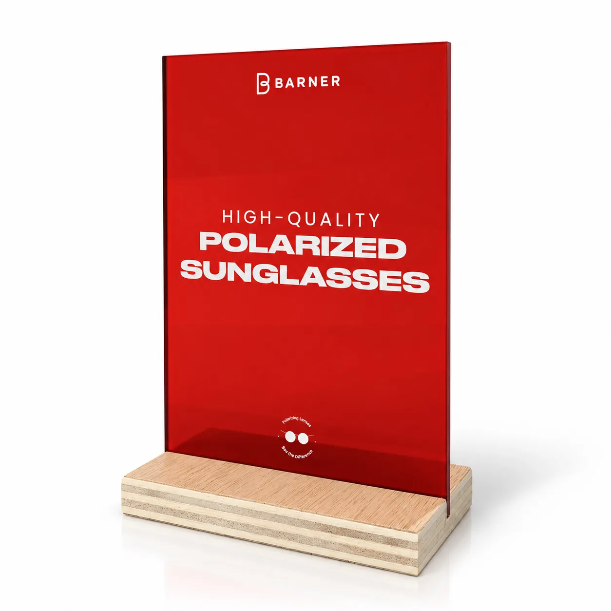 Cartel de sobremesa para gafas de sol Barner
