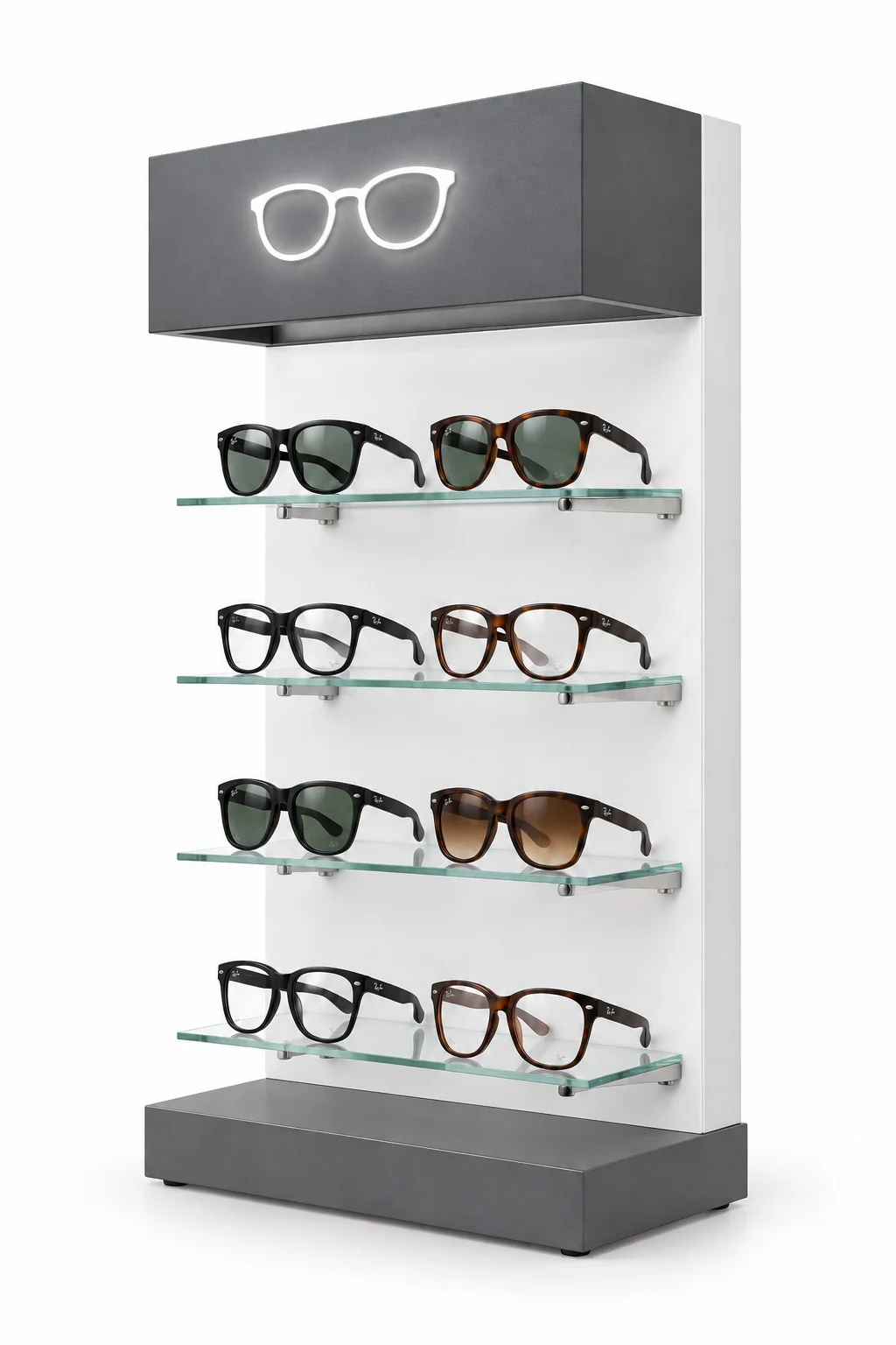 Expositor de sobremesa genérico para gafas de sol
