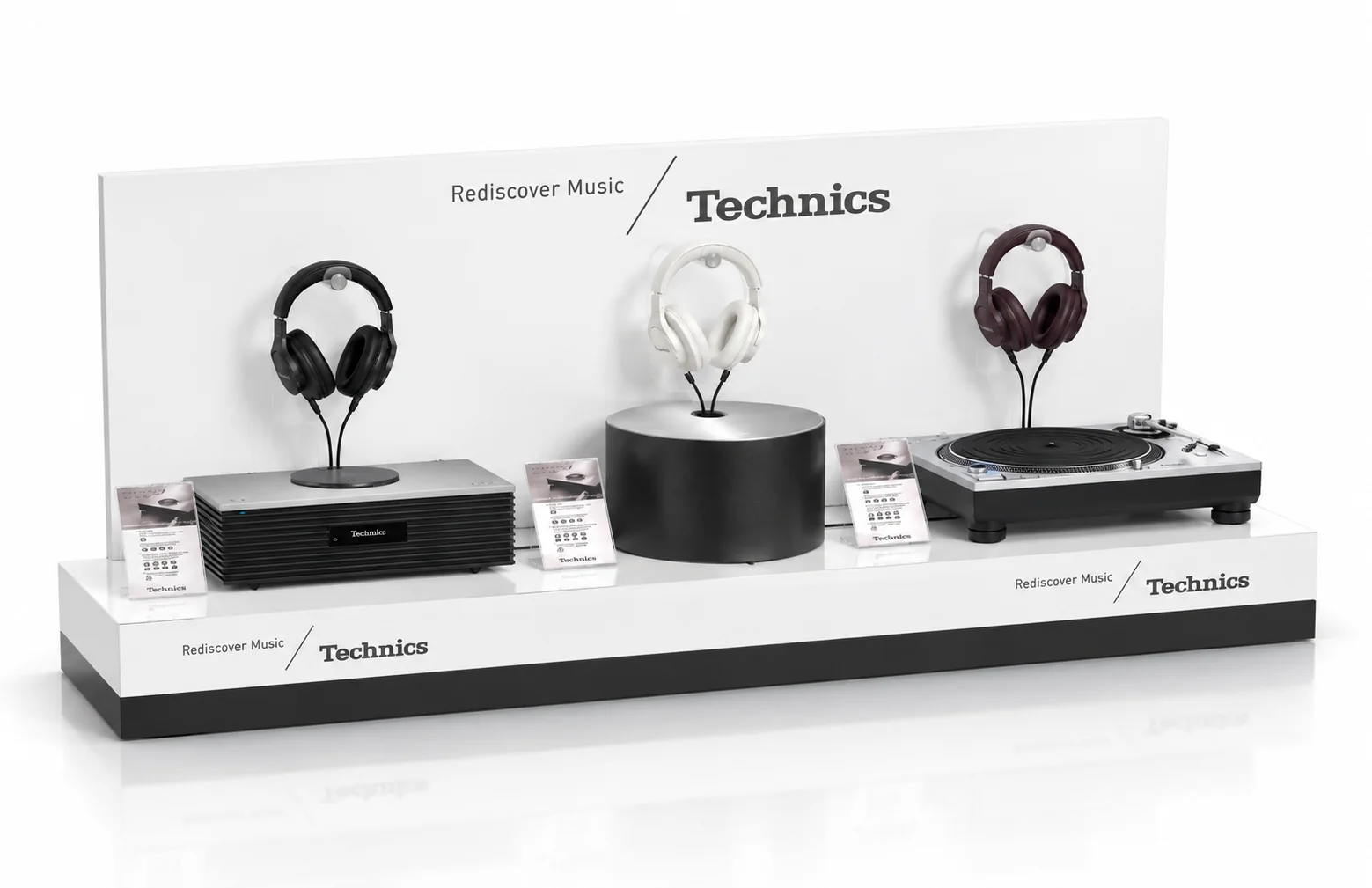 Expositor de sobremesa para audio Technics
