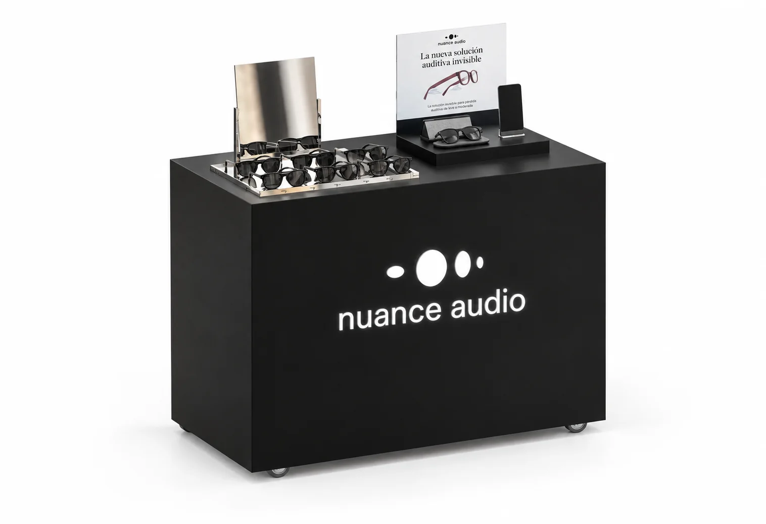 Tótem de sobremesa para audífonos Nuance Audio